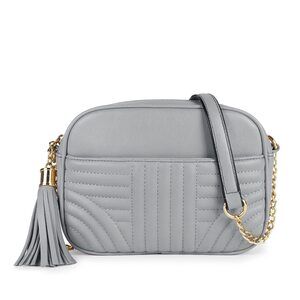 7301 Quilted Crossbody Bags - Stylish Camera Bag with Tassel - Lightweight